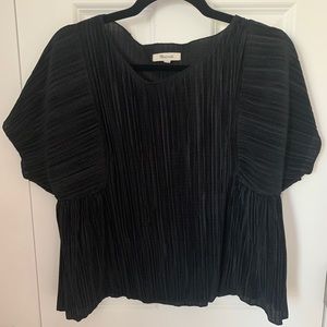 Madewell blouse top black size medium